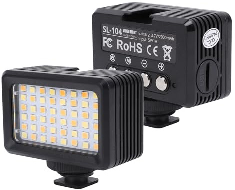 40 M 131 Fuß Unterwasserlicht, Wasserdichtes LED Tauchlicht, Leistungsstarke Dimmbare LED Videoleuchte mit 48 LED Perlen, 2500 K Bis 9000 K Tragbares Tauch LED Videolicht für