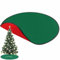 Dtaigou Weihnachtsbaum-Bodenmatte, Weihnachtsbaum-Pad - Weihnachtsbaummatte, wasserdichte Bodenschutzmatte, Teppiche,Weihnachtsbaumständer-Unterlage, schützender rot-grüner Bodenteppich für
