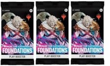 3 Packs MTG Play Booster Pack Lot MTG Foundations