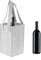 QHLWTT 1Pc Portable Wine Bag Felt Reusable Wine Holder Bottle Gift Bags Grey 4 Bottle Carrier Tote Christmas Carrier Bags for Travel, Camping, Picnic