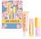 Peach Lip Scrub and Balm Set | 3-Steps Lip Care Gift Set with Lip Scrub Exfoliator+Lip Balms+Lip Oil | Lip Exfoliator Scrub for Polishing & Repairing Lips, Plumping Lip Gloss Clear
