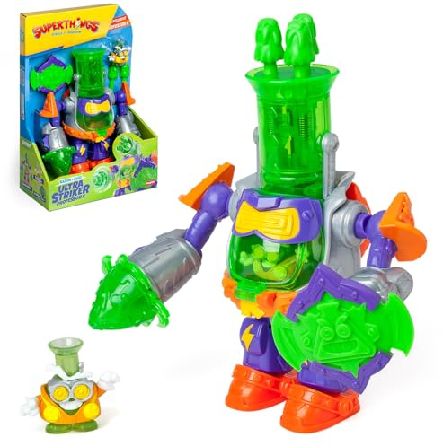 SUPERTHINGS - Ultra Striker Professor K.Robot Ultra Striker von Professor K aus der TV-Serie SuperThings Kazoom Power. Enthält 1 Ultra Striker Robot, 1 exklusiver Lehrer K, 3 Projektile, 1 Zubehör
