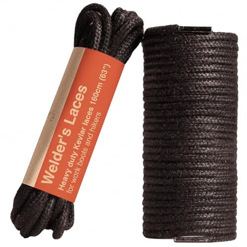 Adventure Andy Welder's Laces - 100% Kevlar Boot Laces Heavy Duty Fire-Resistant