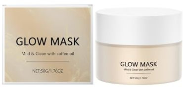 Glow Mask – Aufhellende Gesichtsmaske für strahlende Haut, Tiefenreinigung und intensive Feuchtigkeitspflege, Portabel und einfach aufzutragen, Für alle Hauttypen (1PC)