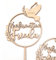 Konfirmation Cake Topper personalisiert aus Holz – Mit Name & Datum – Fisch oder Taube als Symbol – Individuelle Tortenstecker Deko christlich für Jungen und Mädchen