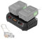 VonHaus Dual Battery Charger for Cordless Scarifier 40V (2x 20V) – Spare Replacement Part