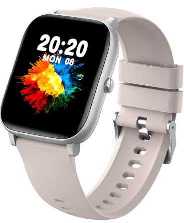 Reloj Inteligente Hombre Mujer, 1.85 HD Smartwatch con Llamadas Bluetooth, Pulsómetro/Oxímetro/Sueño/Presión Arterial/Podómetro, iP68 Impermeable Pulsera Actividad Compatible con Android e iOS