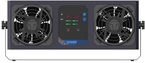DOJBK Double-Head Ionizing Air Blower, Static Eliminator, Air Volume 180 CFM & Airflow Area 40cmx150cm, with 6 Alarm Model and Auto Cleaning Function, for Electronic