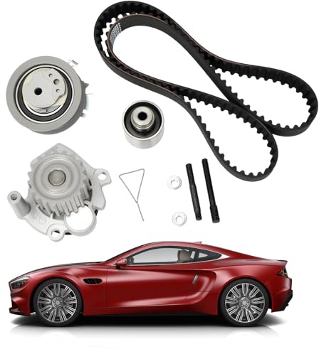 Zahnriemen mit Wasserpumpe Kompatibel mit Audi Ford Seat Skoda VW, Ersatzteilnummer des Zahnriemen - VKMC 01250-2