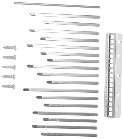 NOLITOY Kalimba Keys Daumenklavier Ersatzteile Metallstahltasten DIY Fingerklavier Brückensatz für Natürliche Klangqualität und Langlebige Nutzung