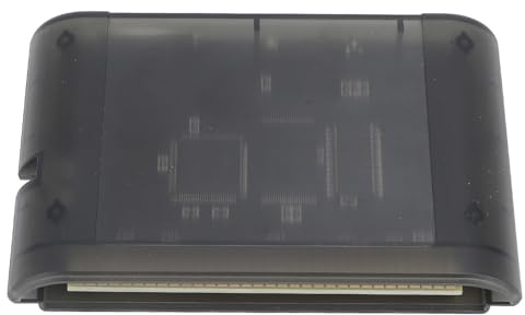 Yosoo Health Gear Carte de Jeu Rétro 3000 en 1 pour MD, Compatible avec Genesis Mega Drive Master System 32X, Comprend une Carte Mémoire TF de 8 Go (Noir transparent)