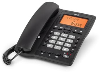 SPC OFFICE ID 2 - Telefono fisso, display, memorie dirette, Nero