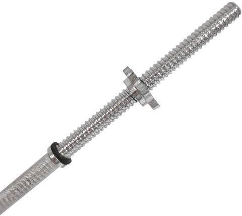 Bodymax 6 ft Standard Spinlock Barbell with collars