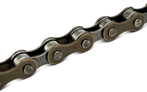 Clarks C410 Bmx/Freestyle/Fixie/Track Single Speed Chain 1/2-inch x 1/8-inch x 112 Links, Spring Clip Inc, Silver