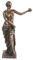 Venus de Milo Dekofigur, 27,7 cm, bronzefarben