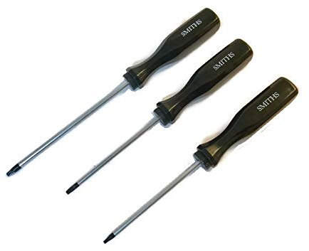 Smiths Compatible with Dyson Type Star Torx Screwdrivers - Set of 3 - For DC24, DC40, DC41 and DC50