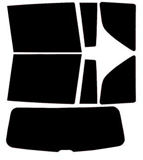 PSSC Pre Cut Rear Car Window Films for Holden Zafira 2005 to 2015 05% Very Dark Limo Tint