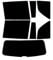 PSSC Pre Cut Rear Car Window Films for Holden Zafira 2005 to 2015 05% Very Dark Limo Tint