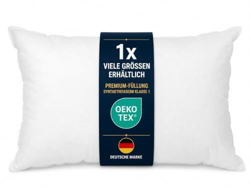 Arsvita Füllkissen 40x60cm - Premium-Polyester Kissenfüllung Klasse 1 | extra bauschiges Innenkissen, für Couchkissen und Dekokissen, formstabil, allergikerfreundlich, waschbar bei 30°C, OEKO-TEX