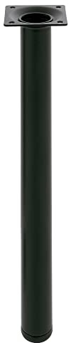 Amig - Pied Rond pour Meuble - 30X700 cm - Acier - pour Tables de Cuisine, Salle à Manger et Bureau - Embout Anti-Rayures - Résistant - Blanc - Visserie Incluse