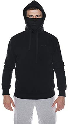 Ninja Ultras Hooligan ACAB Riot Kapuzenpullover mit eingearbeiteter Sturmhaube L13 (M)
