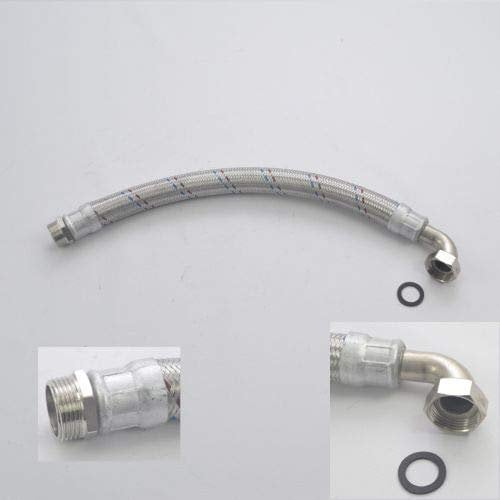 DAMBAT / IBO Flexschlauch, 1 1 Zoll DN25, 50 cm, Silber, Kunststoff, Hardware-Rohr, Tubing, für 24 Druckkessel Hauswasserwerk