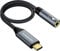 KiwiBird Adaptador de USB-C USB Tipo C a Toma para Conector Auriculares de 3,5 mm Jack con Conjunto de Chips DAC