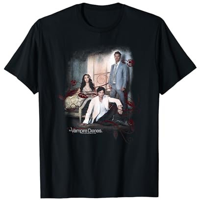 Vampire Diaries 3+1 Black T Shirt T-Shirt