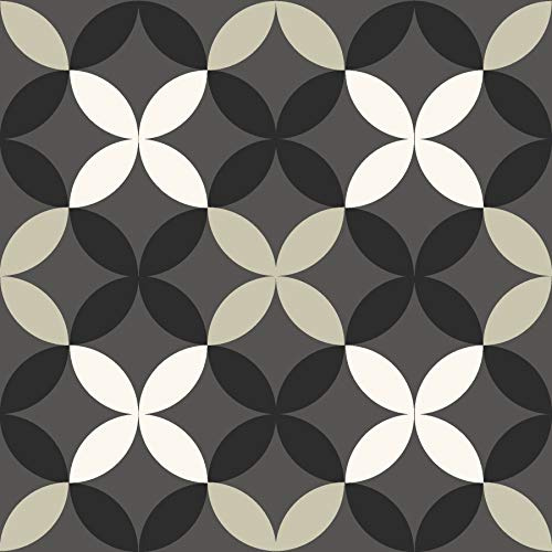 FloorPops Arbor Peel and Stick Floor Tiles, Patterned Removable Vinyl Flooring, Self Adhesive Floor Tiles for Kitchen Bathroom Entryway