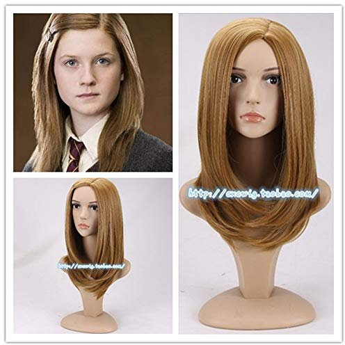 Frauen Ginny Molly Weasley Gold Perücke Ginny Rollenspiel Goldenes Haar Halloween Kostüme