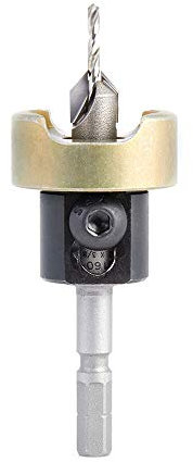 Amana Tool 55160 - Avellanador de 82 grados con punta de carburo ajustable y sin empuje BB para Festool CENTROTEC sistema 3/8 D x 3/32 taladro D