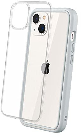 RhinoShield Modulares Case kompatibel mit [iPhone 13] | Mod NX - Anpassbare & stoßdämpfende Schutzhülle im schlanken Design - 3.5 Meter Fallschutz - Platin Grau