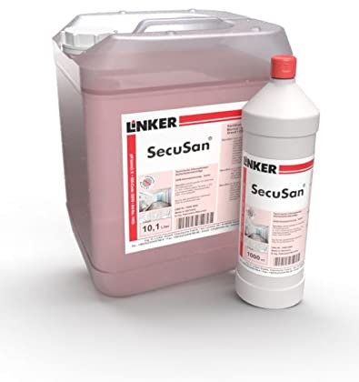 Linker Chemie SecuSan Sanitär- und Sicherheitsreiniger Sanitär Küche Industrie 10,1 Liter Kanister | Reiniger | Hygiene | Reinigungsmittel | Reinigungschemie |