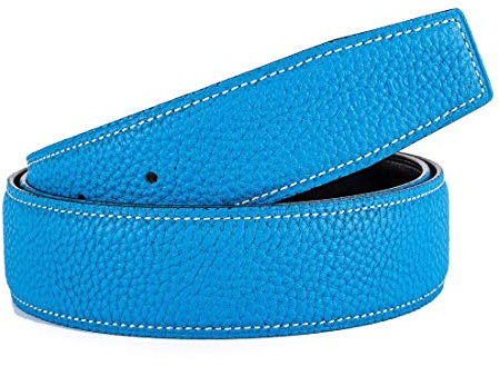 Vatee's Damen Herren Echtleder Ersatz Gürtel Strap ohne Schnalle