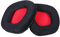 Ohrpolster kompatibel für Corsair Void Pro, RGB 7.1 Gaming Headset, Ohrpolster, Ersatzteile, Ersatz Ohrmuscheln aus Memory Schaum (Schwarz Rot)