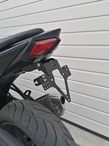Kennzeichenhalter GroFaTec EVO für Suzuki SV 650 Bj 2016-2022 Kennzeichenträger sv650 Nummernschild Träger Halter kurzes Heck Heckumbau Porta Targa