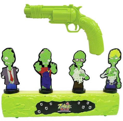 Relsy Zombie Blast - Zombie Shooting Game For Kids, 4 Pop-Up Target Shooting Range & Infrared Gun Toy, Zombie Shooting Games & Toys For Boys & Girls