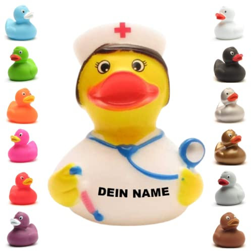 Badeente - personalisierbar (Krankenschwester Ente)