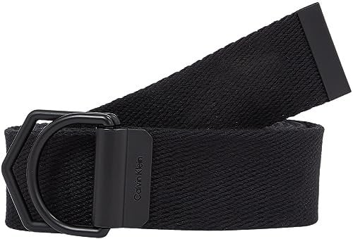 Calvin Klein Herren Double Ring Webbing 35MM K50K510767 Gürtel, Schwarz (Ck Black), 85