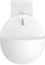 PLMN - Maceta simple para colgar en la pared, de plástico, organizador de almacenamiento de pared, macetas, soporte para plantas en casa, jardinería, maceta blanca semicírculo