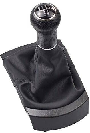Hacreyatu R5 Gang Manueller Schaltknauf für Seat Ibiza 2002–2010 (Schwarze Linie)