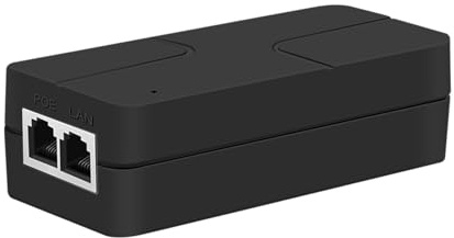 Iniettore poe fino a 30 W, adattatore 2,5 Gigabit per telecamere IP e telefoni VoIP, distanza di rete fino a 328 ft. Alimentazione conforme IEEE 802.3af Certificato