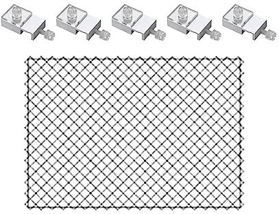 JISADER Aquarium Abdeckung Netz mit 5 Clips, Aquarium Trennwand für Babyfische, Fischtanks Glasabdeckung Clip, Fisch Tank Teiler, Gitter Teiler Tablett, Aquarium Isolation für Aquarium Unten Box