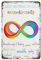 Neurodiversity Poster Neurodiverse Art We All Think Differently Poster inklusive Druck, 14 x 20 cm, moderne Wandkunst, Dekoration für Zuhause, Wohnzimmer, Restaurant, Büro, Café, Bar, Club, Garage,