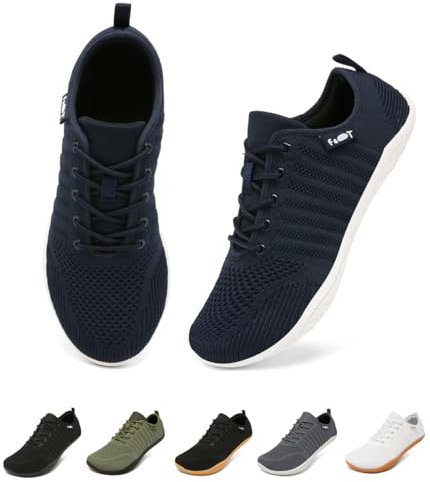 Merdoo Barfuss Schuhe Damen Barfußschuhe Herren Barfuß Sneaker Barefoot Squat Shoes Deadlift Schuhe Minimalistische Walkingschuhe Turnschuhe Blau 41