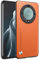 HONLEN Funda para Honor Magic5 Lite 5G (6.67 Inches) Carcasa de Negocios Respaldo de Cuero Naranja