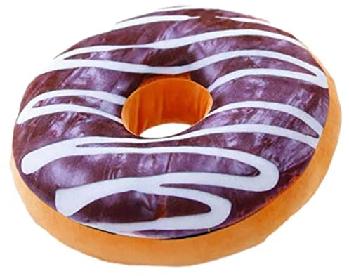 Donut Kissen für Kinder, 40cm Rund Donut Plüschkissen, Weiches Donut Plüschtier, Umarmungskissen Kinder Schlafendes Donut Kuscheltier, Dekorative Kissen für Sofa, Bett, Stuhl, Geschenke für Kinder