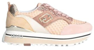 Scarpe Sneaker Liu-Jo Maxi Wonder 73 Net/Suede/Glitter Papaya Donna DS24LJ12 BA4059 TX394 37