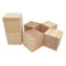 Cubos de madera de 8 cm, 6 unidades, bloques cuadrados de madera natural sin terminar para manualidades, tallado y proyectos de bricolaje