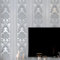 Baketron Luxury Grey Damask Wallpaper Metallic Silver Grey Luxury Floral Embossed Flock Textured Wallpaper Roll for Bedroom Adults Livingroom Hallway and Stairs